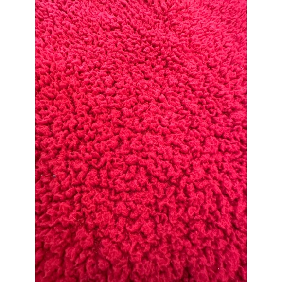 Eddie Bauer Plush Camp Suit Hooded Jumpsuit Sz L Sherpa Fleece Red Teddy Bear - Picture 10 of 15